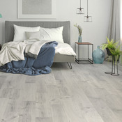 Sol stratifié à clipser aspect chêne vieilli gris "Gladstone" - L. 128,6 x l. 19,4 cm x Ép. 8 mm. - Cooke and Lewis - Brico Dépôt