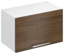 Meuble haut "Basilie" imitation chêne fumé l.60 x h.36 x p.32 cm 1 porte relevable - Brico Dépôt