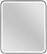 Miroir LED CHICAGO encadrement noir mat L. 60 x H. 70 cm - Brico Dépôt