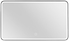 Miroir LED "Chicago" L. 120 x H. 70 cm - Brico Dépôt