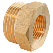 Réduction laiton Mâle 20/27 (3/4") - Femelle 15/21 (1/2") - Somatherm - Brico Dépôt