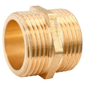 Lot de 2 mamelons égal double Mâle 15/21 (1/2") - Somatherm - Brico Dépôt