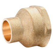 Lot de 2 raccords laiton droit à souder sur tube cuivre Ø12 - Sortie Femelle 12/17 (3/8") - Somatherm - Brico Dépôt