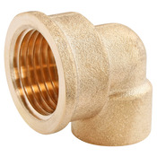 Lot de 2 raccords laiton coudé à souder sur tube cuivre Ø12 - Sortie Femelle 15/21 (1/2") - Somatherm - Brico Dépôt