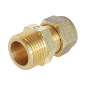 Raccord Mâle bicône pour tube cuivre Ø10 - Mâle 12/17 (3/8") - Somatherm - Brico Dépôt