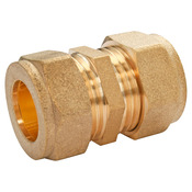 Jonction égal bicône à bague laiton pour tube cuivre Ø14 - Somatherm - Brico Dépôt