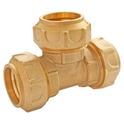 Té laiton égal pour PE Ø25 - Somatherm - Brico Dépôt