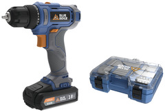 Perceuse visseuse 18 V + Batterie 2 Ah + 1 kit forets - CAT - Brico Dépôt