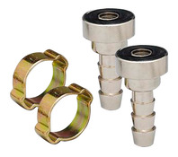 Lot de 2 raccords cannelés pour tuyaux Ø 6x13 mm - Prodif - Brico Dépôt