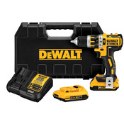 Perceuse à percussion sans fil brushless DCD795D2 18 V - 2 Ah - DeWalt - Brico Dépôt