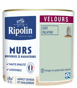 Peinture intérieur Velours 0,5 L Vert palatino - Ripolin - Brico Dépôt