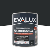 Peinture extérieure métal 2,5 L noir brillant - Evalux - Brico Dépôt