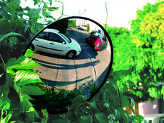 Miroir convexe avec fixation - VISO - Ø 33 cm - VISO - Brico Dépôt