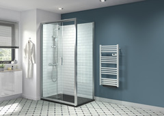 Paroi de douche latérale "Beloya" l.80 cm en verre transparent - GoodHome - Brico Dépôt