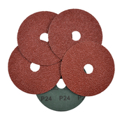 Lot de 5 disques de ponçage 125 x 22 mm, grain gros 24 - Universal - Brico Dépôt