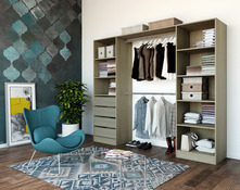 Kit Dressing "Qazus" décor chêne clair - Brico Dépôt