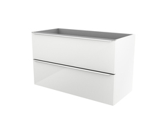 Meuble sous vasque à suspendre blanc Idalie L. 100 x H. 60 x P. 45 cm - Cooke and Lewis - Brico Dépôt