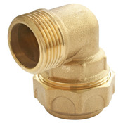 Coude en laiton pour PE Ø 20 - Mâle 15/21 (1/2") - Somatherm - Brico Dépôt