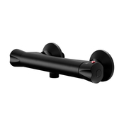 Mitigeur douche thermostatique  noir "Rize" - Cooke and Lewis - Brico Dépôt