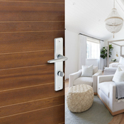 Poignée de porte "Cyriac" avec serrure à condamnation - Entraxe 195 mm - Cooke and Lewis - Brico Dépôt