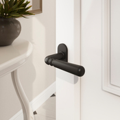 Poignée de porte sur rosace extérieure "Kerline" - Noir - Cooke and Lewis - Brico Dépôt