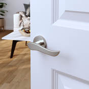 Poignée de porte sur rosace "Arcles" sans trou - Cooke and Lewis - Brico Dépôt