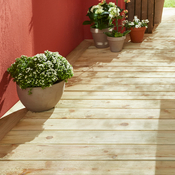 Lame de terrasse "Heria" Epicéa vert L. 2,4 m x l. 12 x EP. 2,4 cm - Brico Dépôt