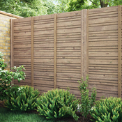 Latte de clôture "Skimia" marron H. 4,5 x L. 180 x EP. 1,5 cm - Brico Dépôt