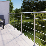 Kit balustrade à plat aluminium "Jorun" H. 1 m x L. 2 m - Brico Dépôt
