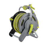 Enrouleur plastique + tuyau 25 m portable - Brico Dépôt