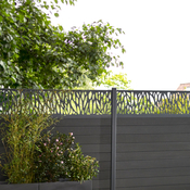 1/4 panneau décor aluminium "Neva" L. 179 cm x H. 44,1 cm x Ep. 2,1 cm - Brico Dépôt