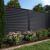 Panneau métal "Artemio" gris anthracite - 180 x l. 180 cm. - Brico Dépôt