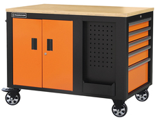 Station de travail 10 tiroirs et 2 portes - L. 115 x H. 88,7 x l. 74 cm. - MAGNUSSON - Brico Dépôt