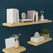 Tablette imitation bois L. 118 cm x P. 23,5 cm - ÉP. 38 mm "Calie" - Cooke and Lewis - Brico Dépôt