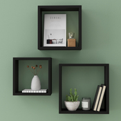 Lot de 3 cubes noir 30 cm "Rabella" - Cooke and Lewis - Brico Dépôt