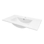 Plan vasque céramique "Aruna" L. 81,5 x P. 46,5 cm - Brico Dépôt