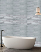 Faïence "Wood" décor assorti  - 20 x 50 cm, Ep. 9,5 cm - Brico Dépôt