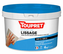 Enduit de lissage en pâte 4 kg - Toupret - Brico Dépôt