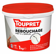Enduit de rebouchage en pâte 1 kg - Toupret - Brico Dépôt