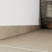 Plinthe pour carrelage de sol intérieur "Porphyre" beige - l. 7,5 x L. 33,3 cm - Brico Dépôt