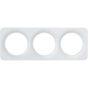 Plaque 3 Postes Blanc "Zephyr" - Brico Dépôt