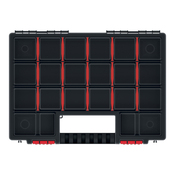 Organiseur 20 séparateurs réglables L. 34,4 x l. 24,9 cm - 2 L - Forge steel - Brico Dépôt