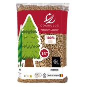 Granulés de bois - Sac de 15 Kg,  taux d'humidité : ≤ 10% - Brico Dépôt