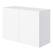 Meuble haut 2 portes "Pragma" blanc l.80 x h.55 x p.32 cm - Brico Dépôt