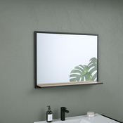 Miroir tablette decor bois "district"  l.80x h.60 x p.1, 3 cm - Brico Dépôt