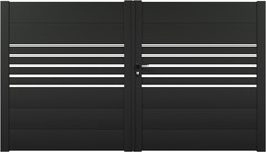 Portail battant aluminium "MAZARA" - 3M - Brico Dépôt