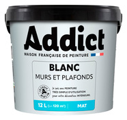 Peinture mur et plafond blanc mat - 12L - Brico Dépôt