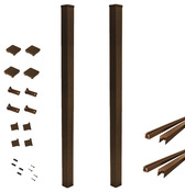 Kit complet 2 poteaux aluminium - 240 x 7 x 7 cm - Brico Dépôt