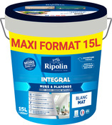Peinture 2 en 1 "Integral" sous couche intégrée blanc mat 15L - Ripolin - Brico Dépôt