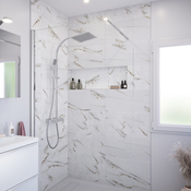 Décor mural "DALIE" blanc et doré - l.30 x L.60 cm - Cooke and Lewis - Brico Dépôt